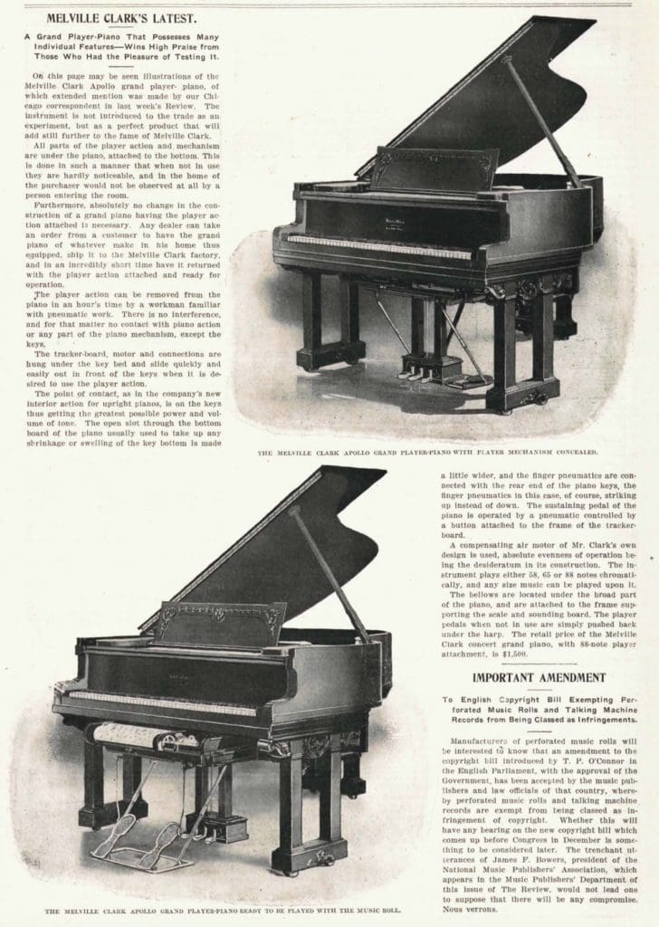 Clark, Melville Antique Piano Shop, Inc.
